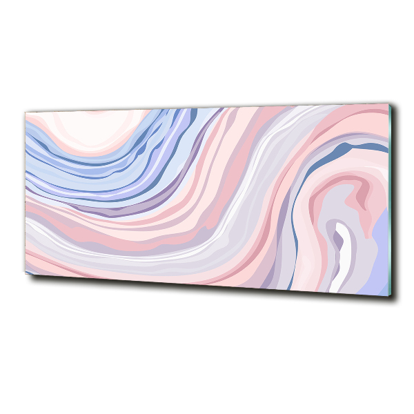 Schilderij glas Abstracte golven