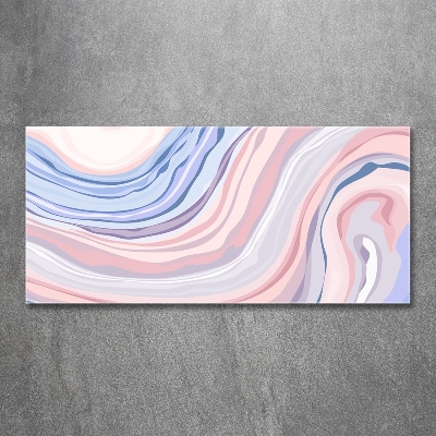 Schilderij glas Abstracte golven