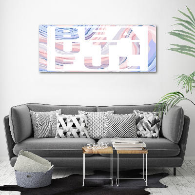 Schilderij glas Mooi