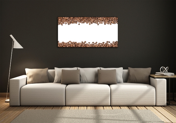Glazen schilderij Koffiebonen