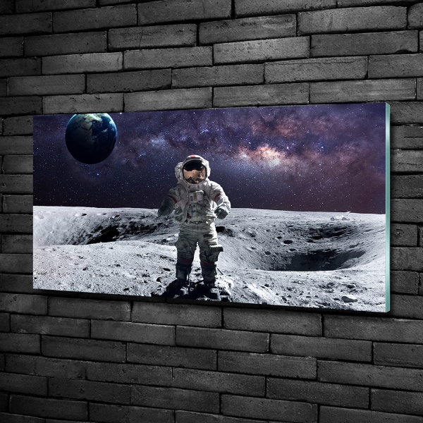 Foto schilderij op glas Astronaut