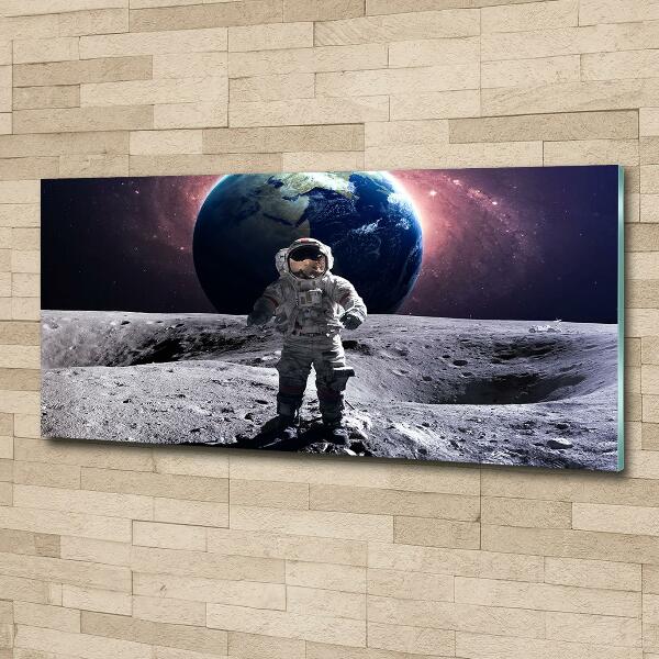 Schilderij op glas Astronaut