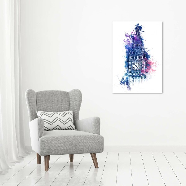 Verticale foto op glas Kleurrijke Big Ben