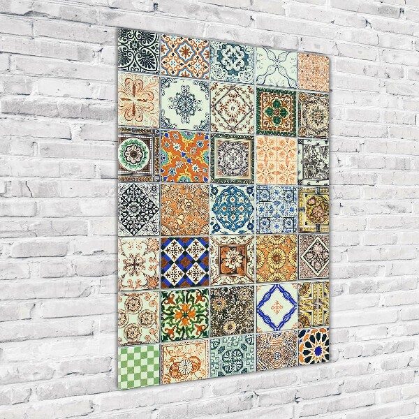 Verticale foto op glas Keramische tegels