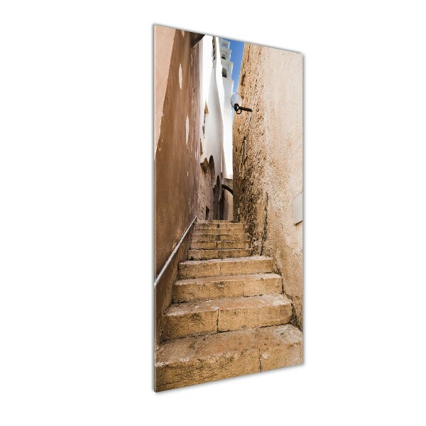 Verticaal glasschilderij De straten van Israël