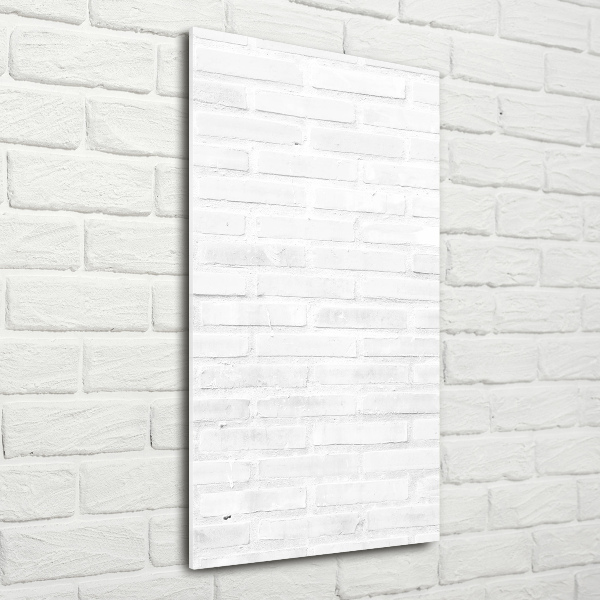 Verticale glasfoto Bakstenen muur