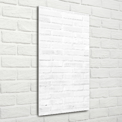 Verticale glasfoto Bakstenen muur
