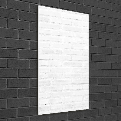 Verticale glasfoto Bakstenen muur
