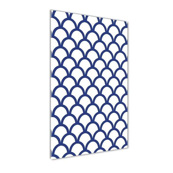 Verticaal glasschilderij Nautische achtergrond