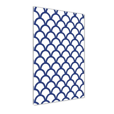 Verticaal glasschilderij Nautische achtergrond