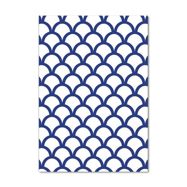 Verticaal glasschilderij Nautische achtergrond