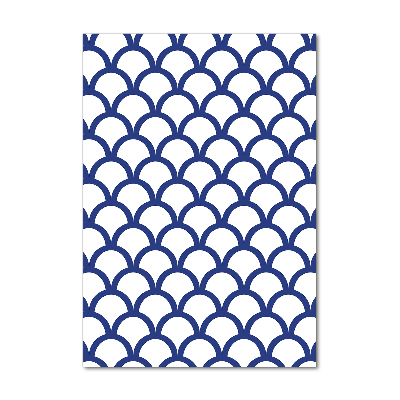 Verticaal glasschilderij Nautische achtergrond