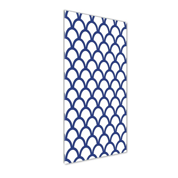 Verticaal glasschilderij Nautische achtergrond