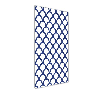 Verticaal glasschilderij Nautische achtergrond