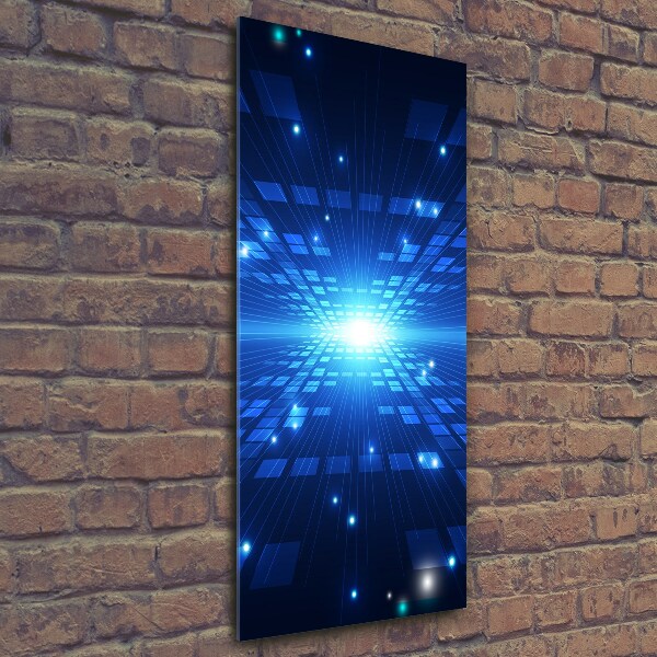 Verticale foto op glas 3D-achtergrond