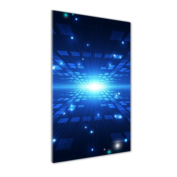 Verticale foto op glas 3D-achtergrond