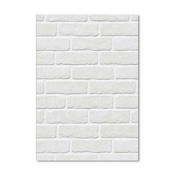 Verticale foto op glas Bakstenen muur