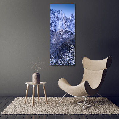 Verticaal glasschilderij Giewont Tatra-gebergte