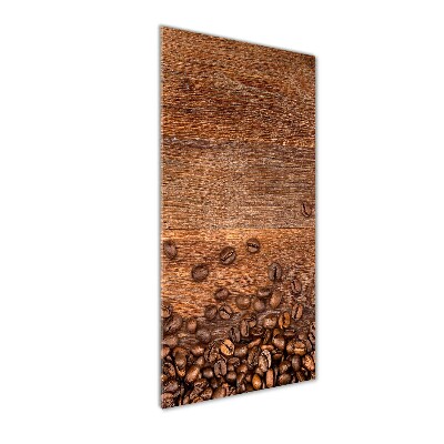 Verticale glasfoto Koffiebonen
