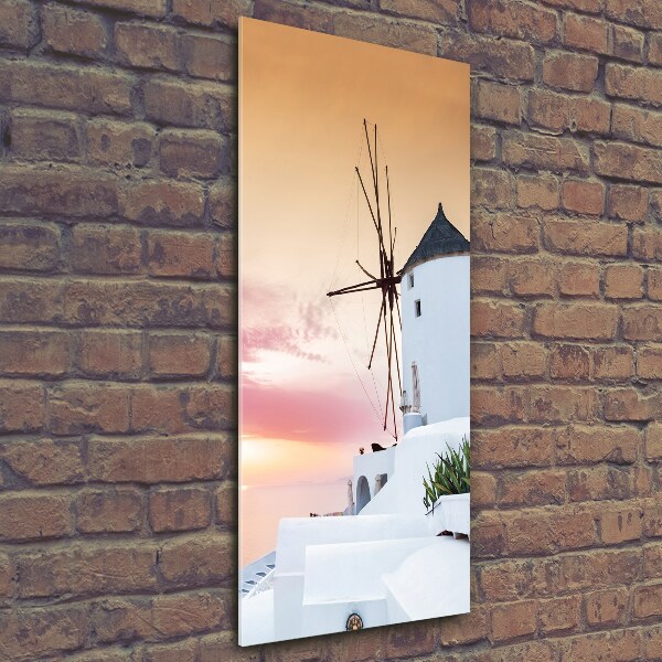 Verticale foto op glas Santorini, Griekenland