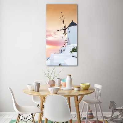 Verticale foto op glas Santorini, Griekenland