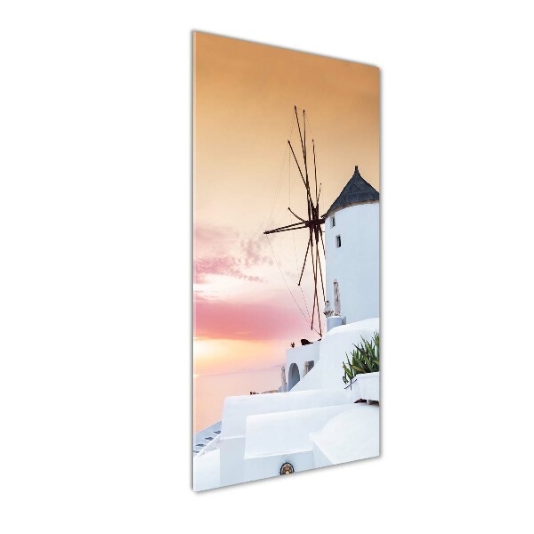 Verticale foto op glas Santorini, Griekenland