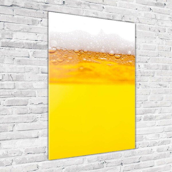 Verticale glasfoto Bier