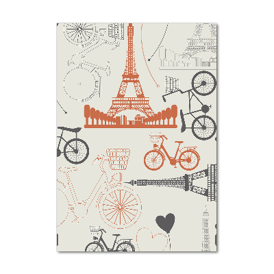 Verticale glasfoto Symbolen van Frankrijk