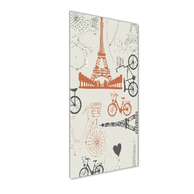 Verticale glasfoto Symbolen van Frankrijk