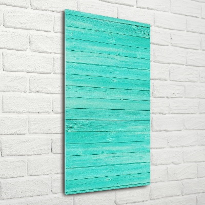 Verticale foto op glas Groene borden