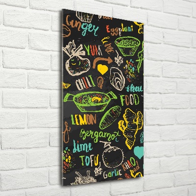 Verticale foto op glas Thaise gerechten