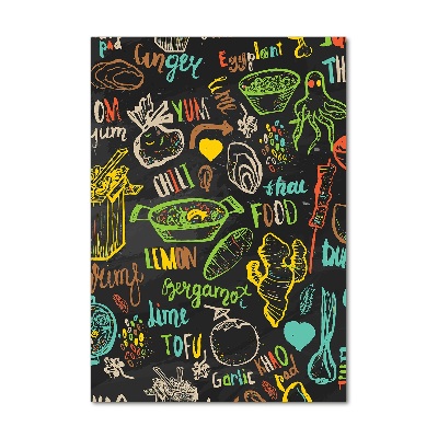 Verticale foto op glas Thaise gerechten