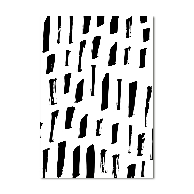 Verticale foto op glas Zwart-witte vlekken