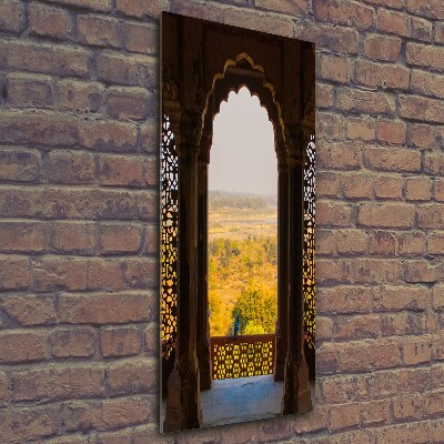 Verticale glasfoto Agra Fort India