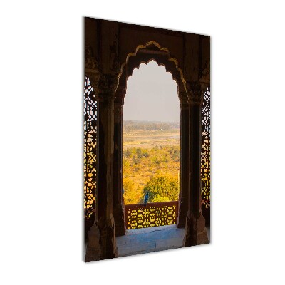 Verticale glasfoto Agra Fort India