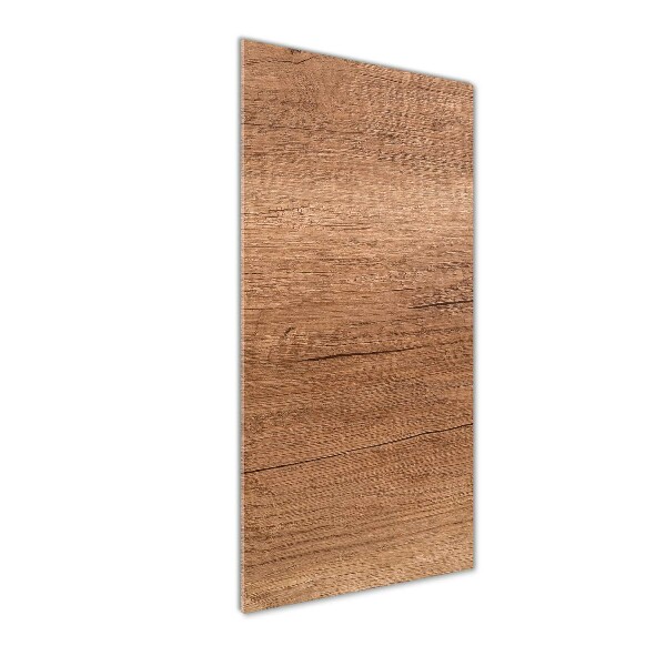 Verticale glasfoto Houten achtergrond