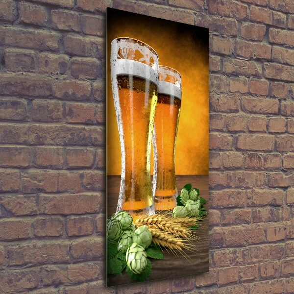 Verticale glasfoto Twee glazen bier