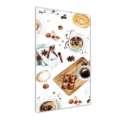 Verticale glasfoto Ontbijt