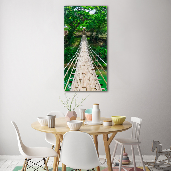 Verticale foto op glas Hangbrug