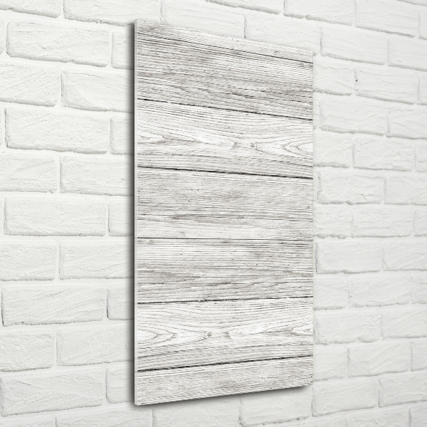 Verticale glasfoto Houten achtergrond