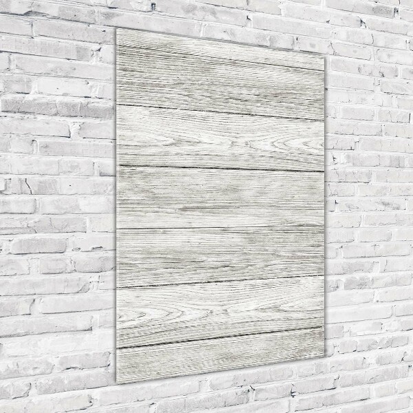 Verticale glasfoto Houten achtergrond