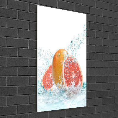 Verticale foto op glas Grapefruits