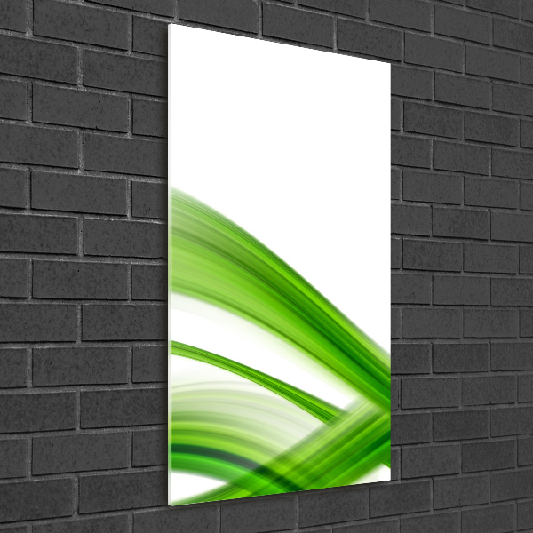 Verticale foto op glas Abstracte golf