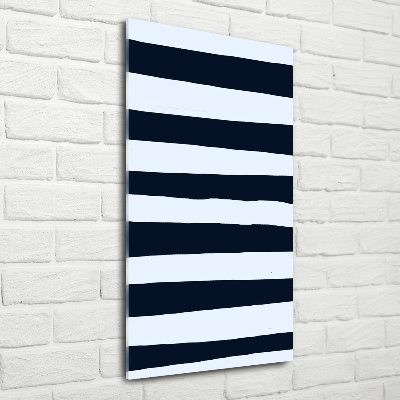 Verticaal glasschilderij Gestreepte achtergrond