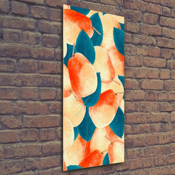 Verticale foto op glas Peren