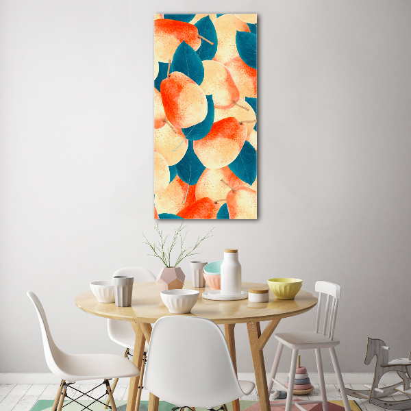 Verticale foto op glas Peren