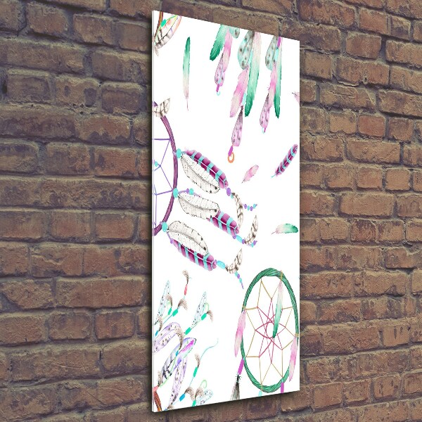 Verticale glasfoto dromenvangers