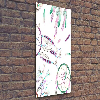 Verticale glasfoto dromenvangers