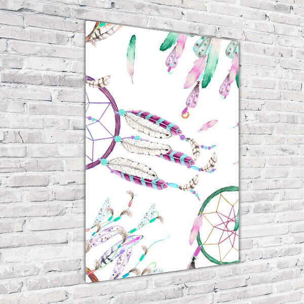 Verticale glasfoto dromenvangers