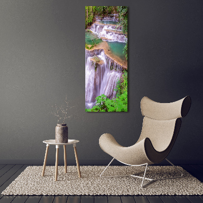 Verticale foto op glas Waterval